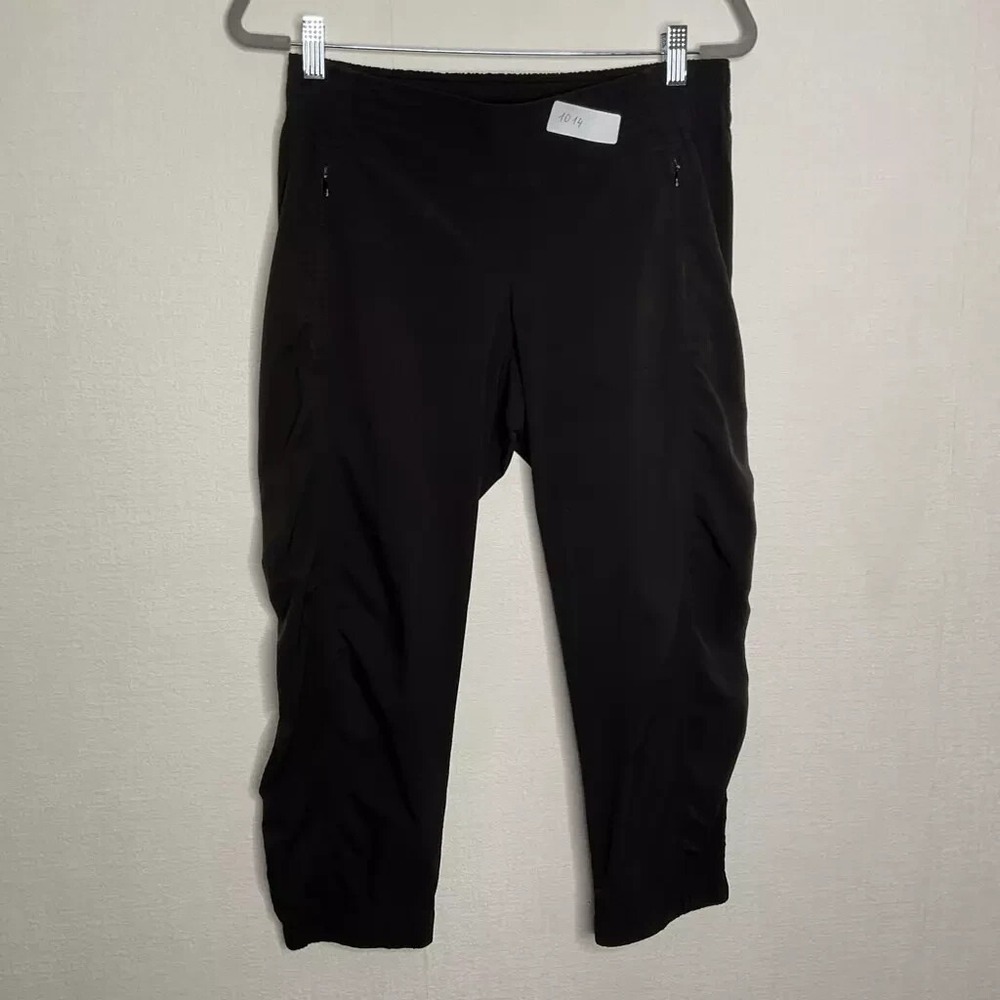 Athleta Black Stretch Waist Cinched Side Hiking Pants Women 4 Vietnam